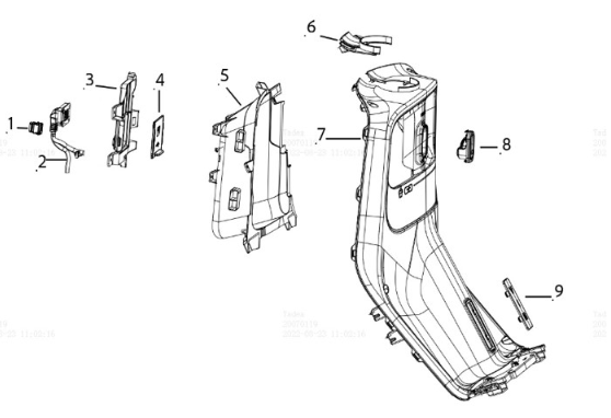 Parete frontale 2 Yadea E8S