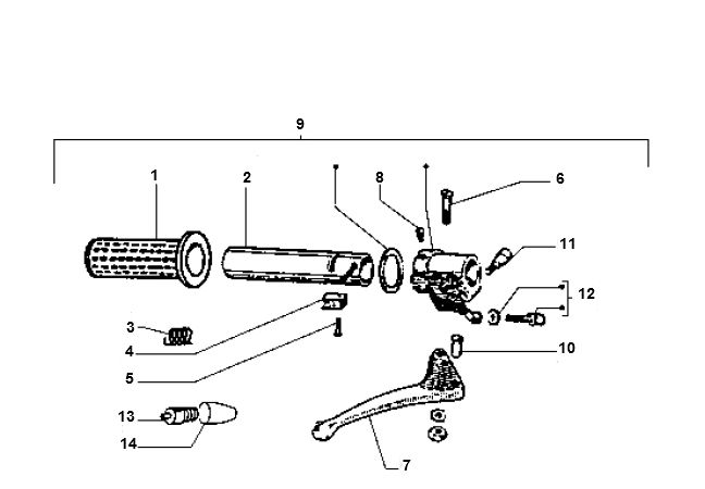Acceleratore Piaggio Ciao