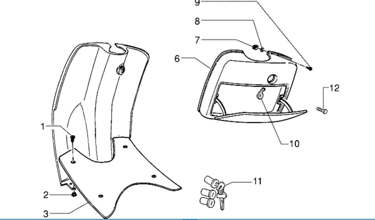 Paragambe Piaggio Zip RST 50 2 tempi AC