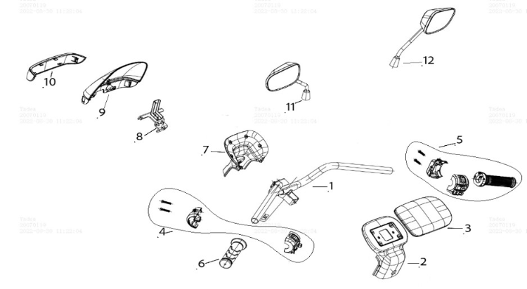 Copri maniglia Yadea E8S