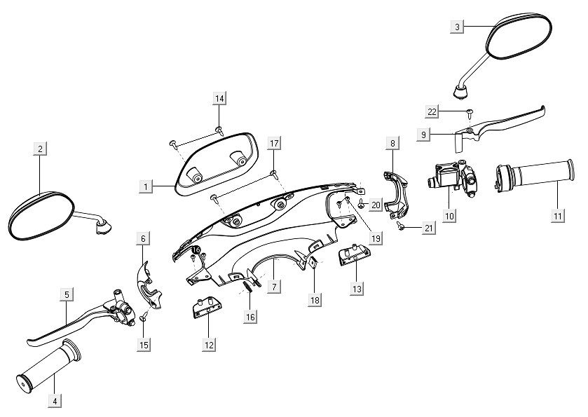 Coperture sterzo - Specchietti Niu M1