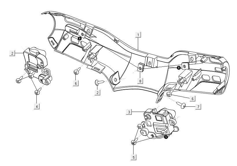 Coperchio sterzo - Interruttori sul manubrio Niu M1