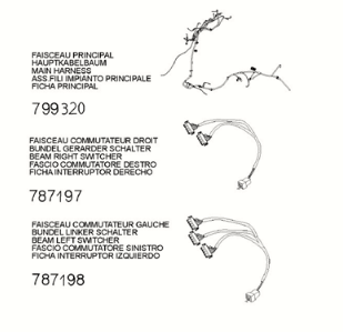 Harness - connector Peugeot Django 125 EFI E5 2021-2022