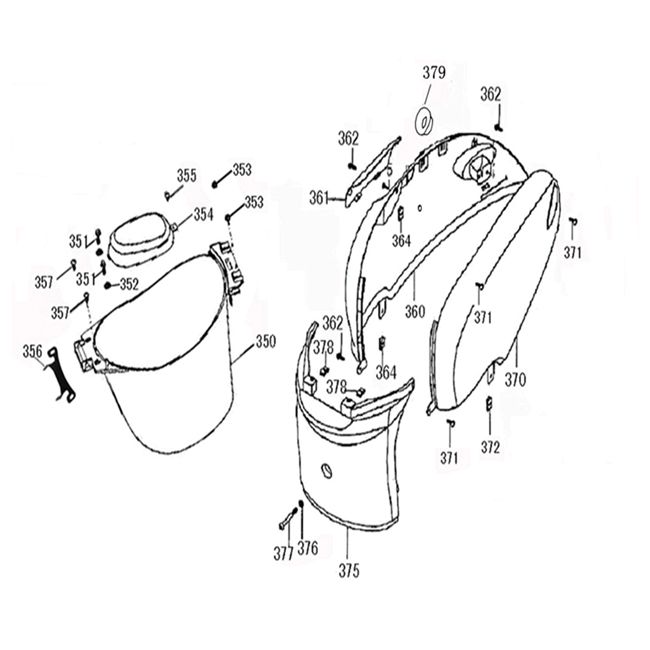 Crema Helmbak-Kapdelen China Flash/Pico