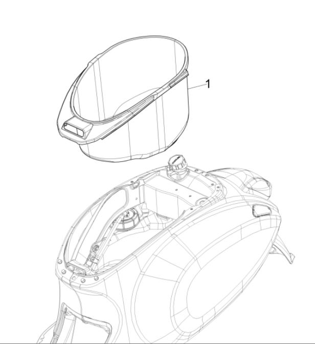 Scatola porta casco Vespa Sprint 50 4 tempi IGET 3V Euro 5