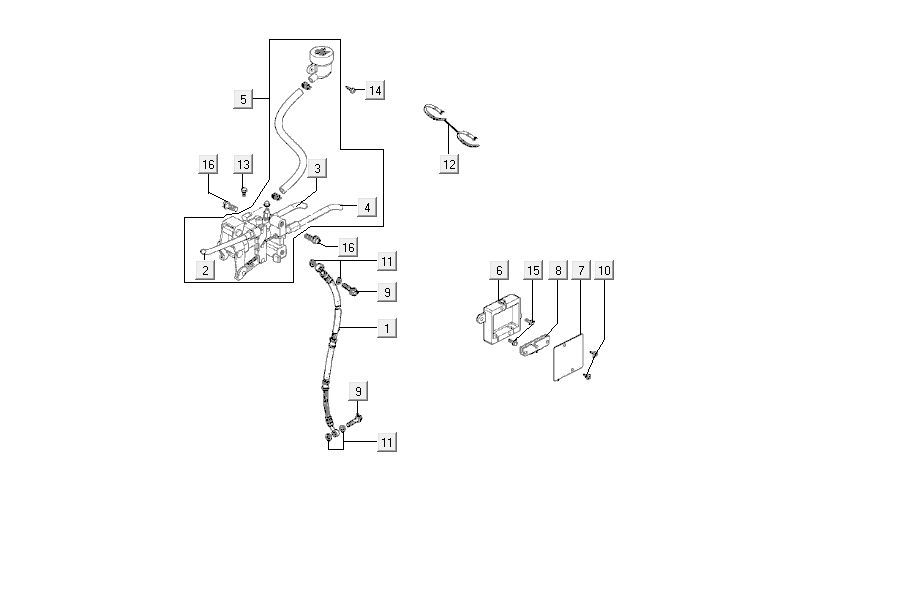 Cilindro del freno - Sistema frenante MXU 150