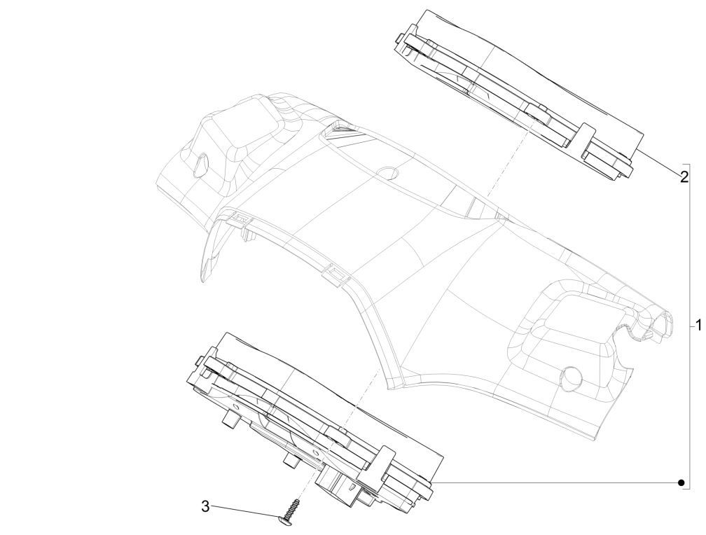 Contachilometri - Cabina di guida Vespa Sprint 125 3V IE ABS