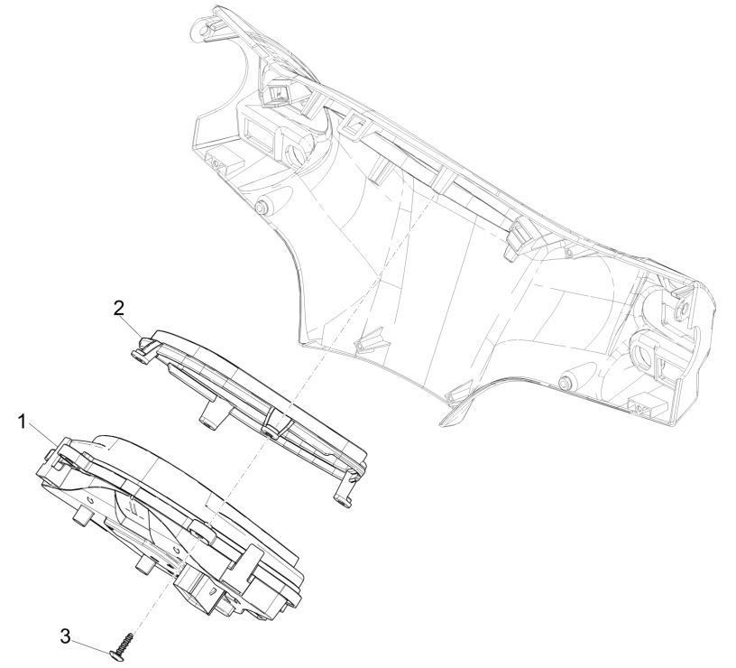 Contachilometri - Cabina di guida Piaggio Liberty 125 IGET 3V ABS Euro 5