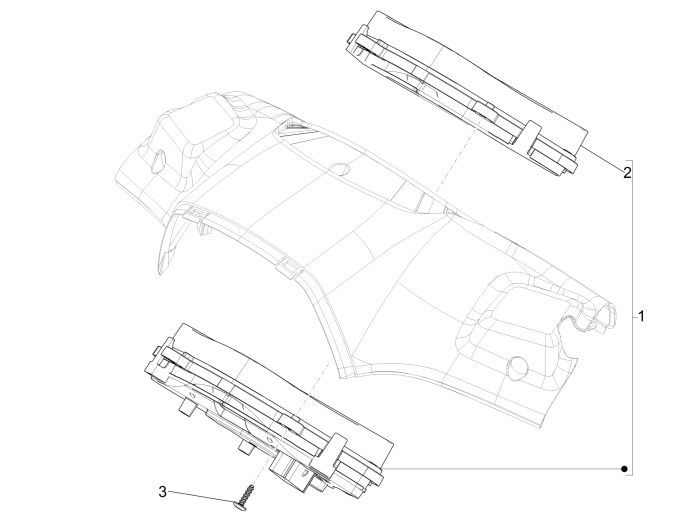 Contachilometri - Cabina di guida Vespa Sprint 50 4 tempi 4V