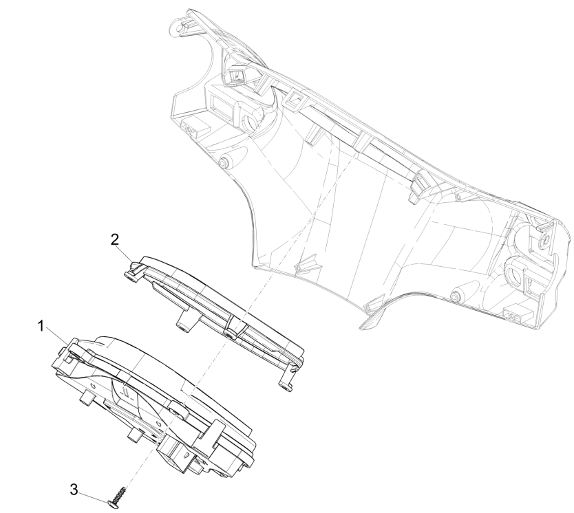 Contachilometri - Cabina di guida Piaggio Liberty 50 4 tempi AC