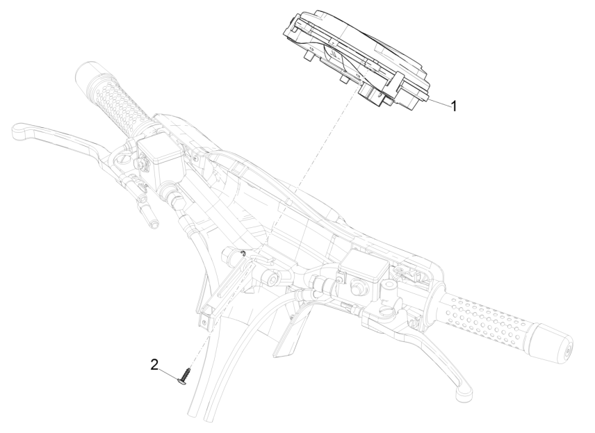 Contachilometri - Cabina di guida Vespa GTS 125 IE ABS Euro 5 2021