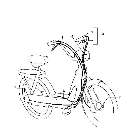 Cavo acceleratore - Cavo freno - Cavo tachimetro - Piaggio Ciao