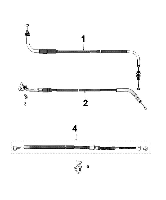 Cavi Peugeot Speedfight 4 50 4 tempi AC Whitegold
