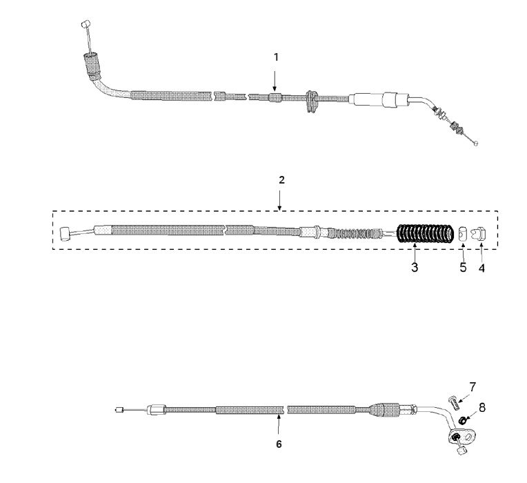 Cavi AC a 4 tempi Peugeot Tweet 50