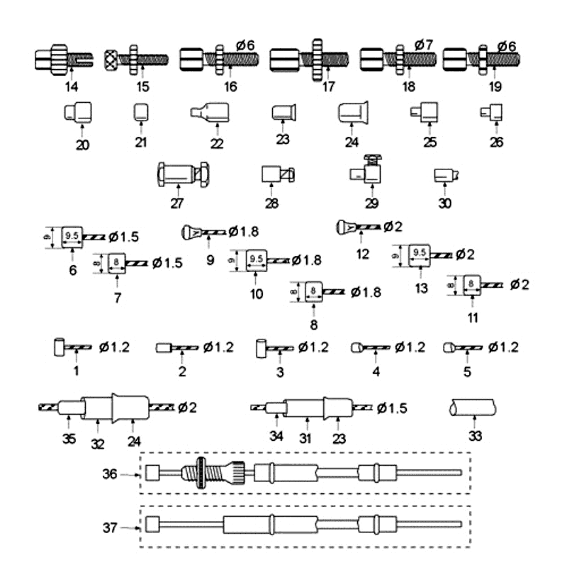 Cavi neri Peugeot Vogue