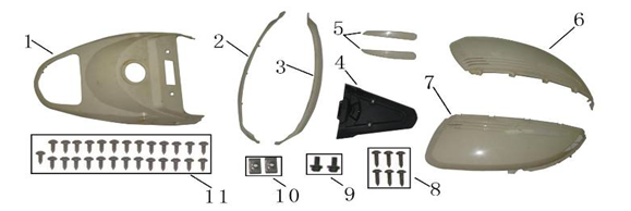 Cappucci - Placcatura posteriore AGM Nano silver