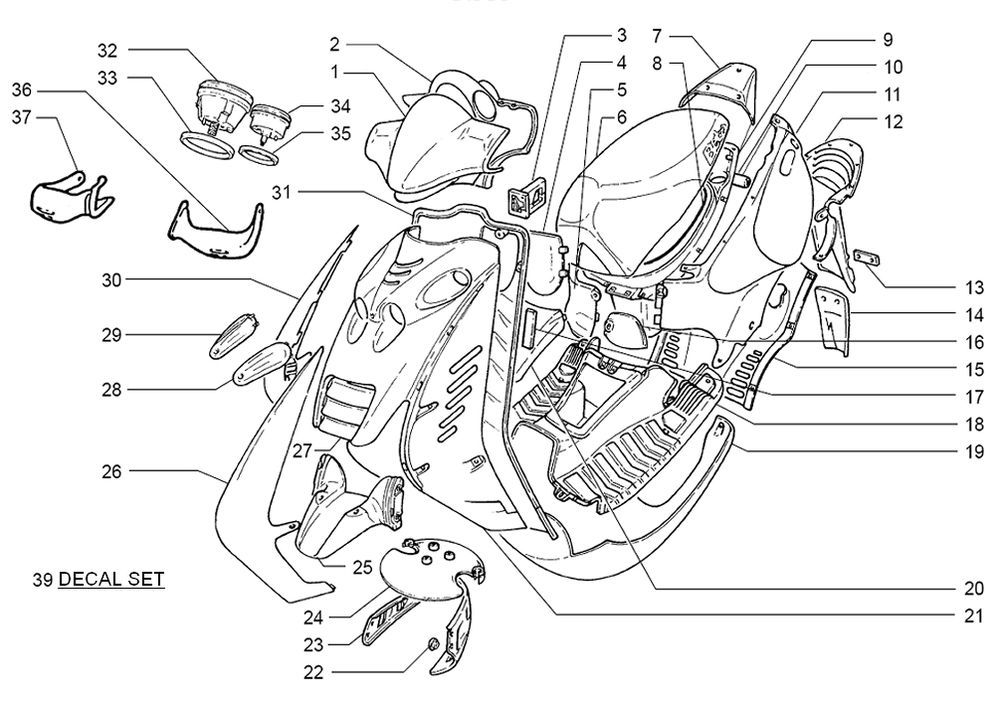 Cappe - Placcatura Beta Ark-k 50 2 tempi AC giallo blu