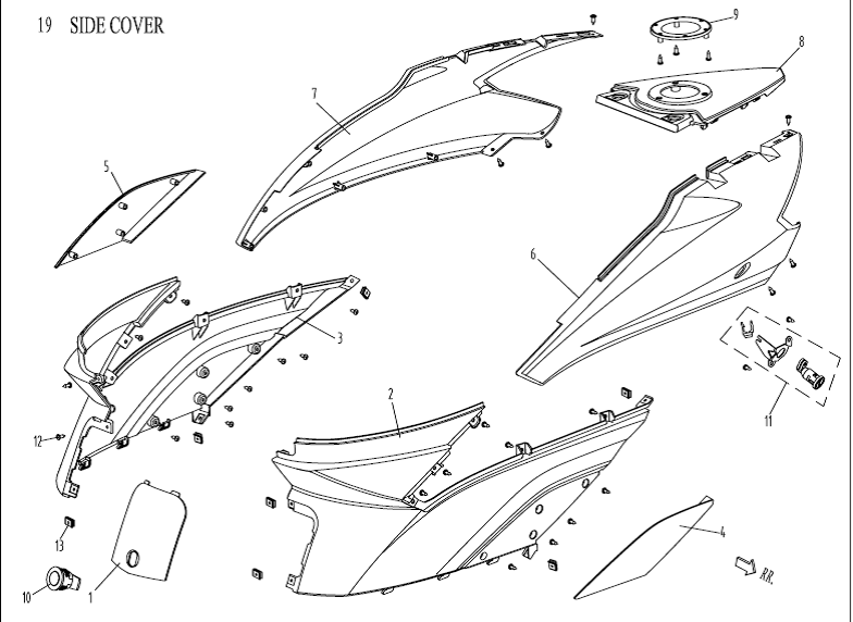 Cappe - Placcatura centrale AGM Venom verde