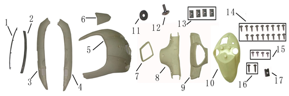 Cappucci - Placcatura frontale AGM Nano bianco