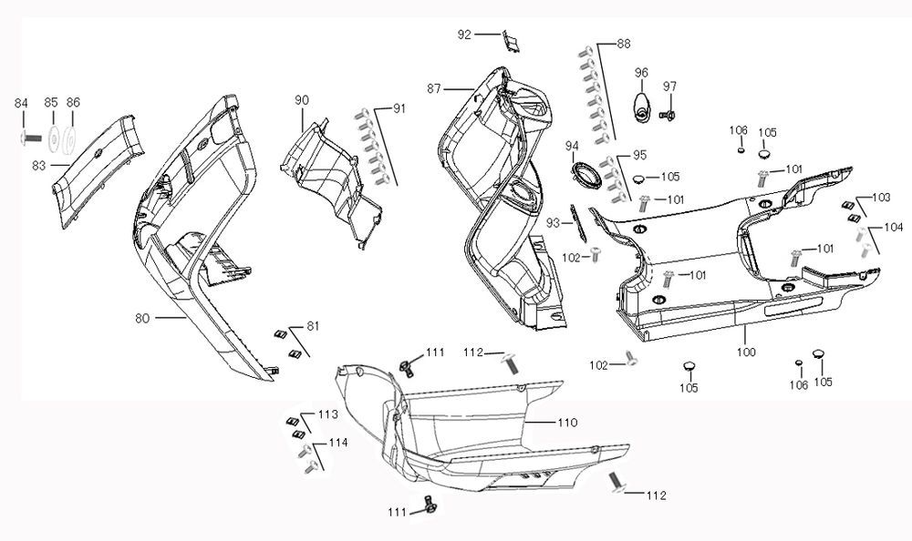 Cappucci - Placcatura frontale Benzhou ZN50QT-36 nero
