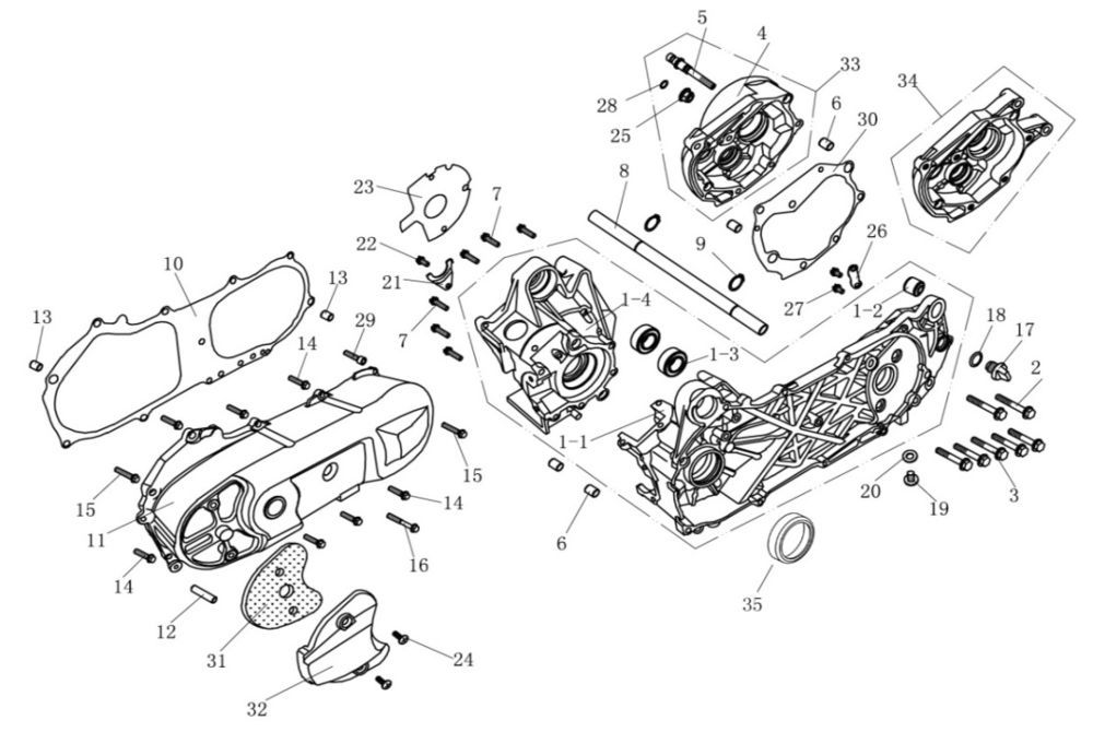 Motorino di avviamento - Kicksteras China Venom nero