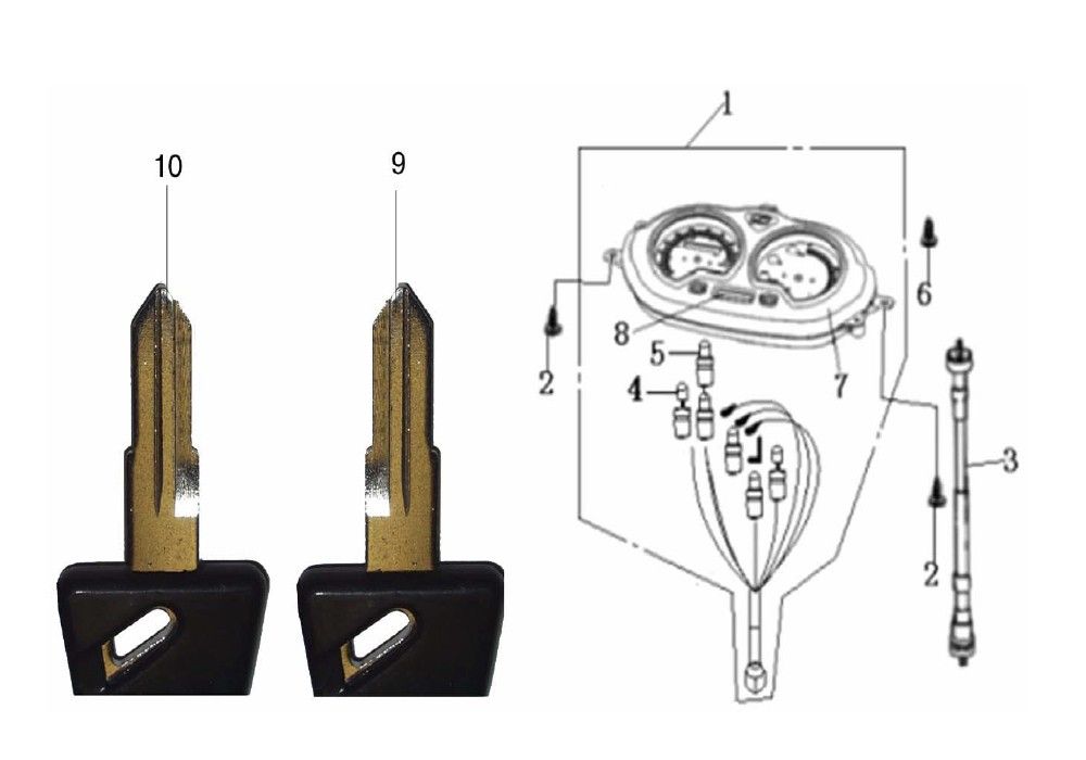 Contachilometri - Cockpit Generic Cracker 50 2 tempi rosso 2009
