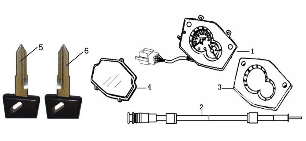 Contachilometri - Cockpit Generic Xor 50 2 tempi 2007 bianco 25