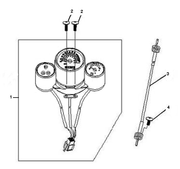 Contachilometri - Cockpit Senzo Retro GT2 4 tempi