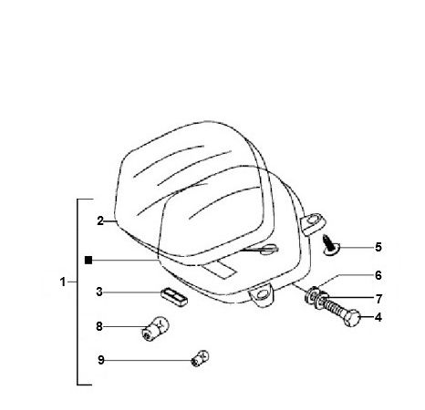 Contachilometri - Cabina di guida Vespa LXV 50 2 tempi