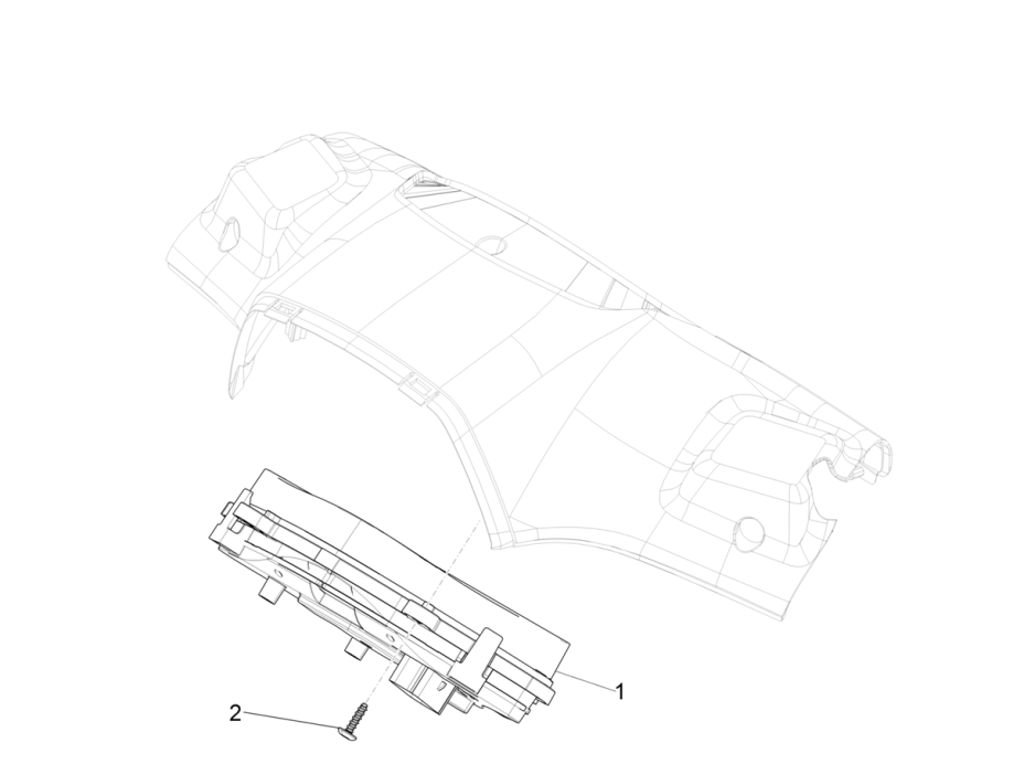 Contachilometri - Cabina di guida Vespa Sprint 50 4 tempi IGET 3V Euro 4