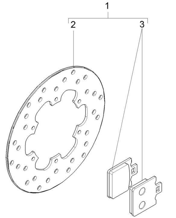 Disco freno - Pastiglie freno Vespa GTS 125 IE ABS Euro 5 2021