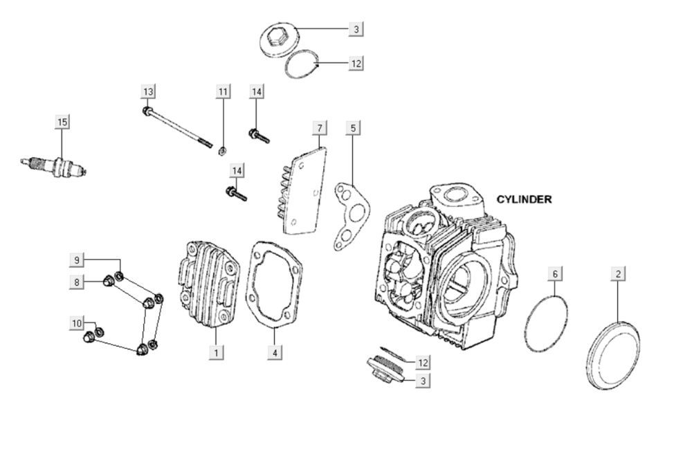 Coperchio valvole Kymco K-Pipe 125