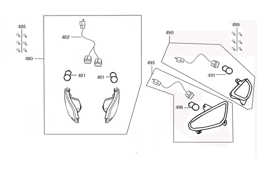 Indicatori di direzione Edwards Maple V50-2 125 neri opachi