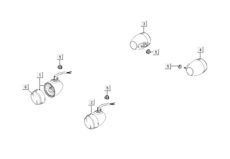 Indicatori Kymco Agility 10' 4 tempi Sporty blu