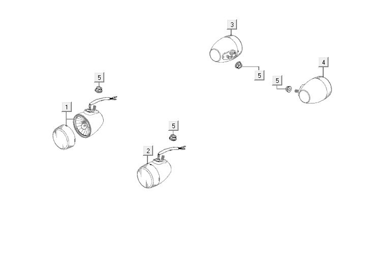 Indicatori Kymco Agility 12' 4 tempi neri