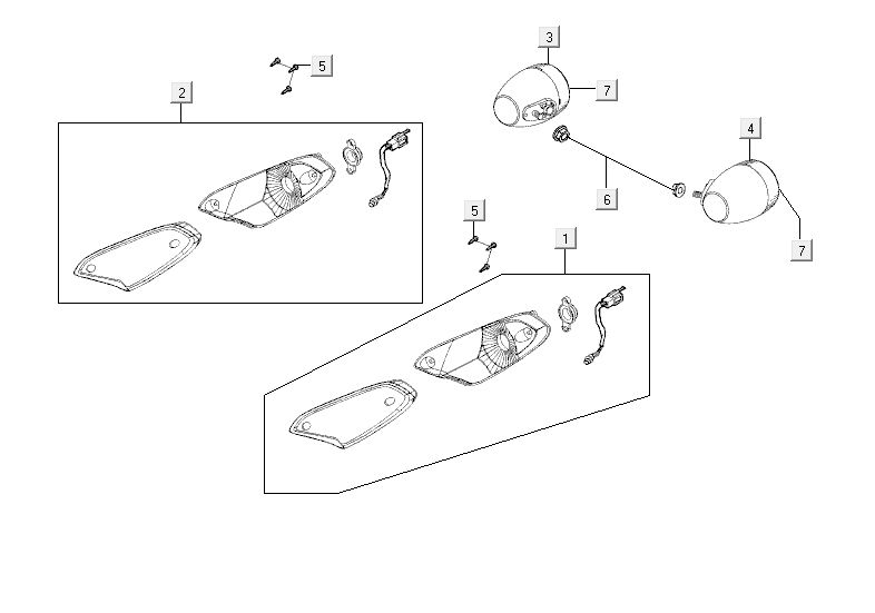 Indicatori Kymco Agility Fat 12' 4 tempi neri