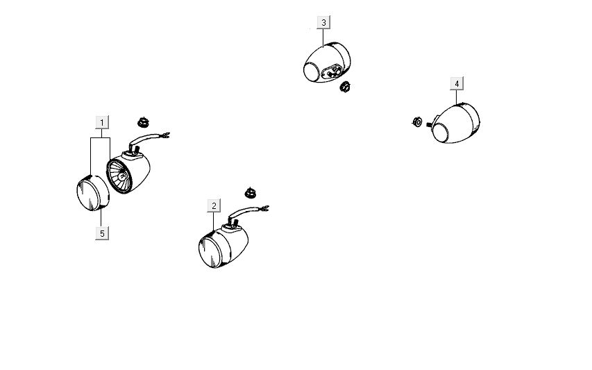 Indicatori Kymco Carry 4 tempi neri