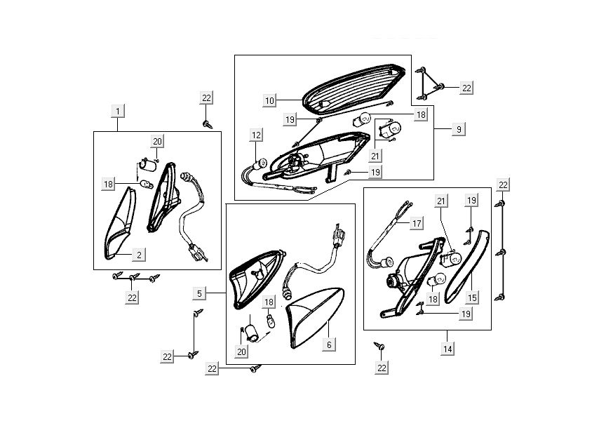 Indicatori Kymco Grand Dink 2 tempi argento