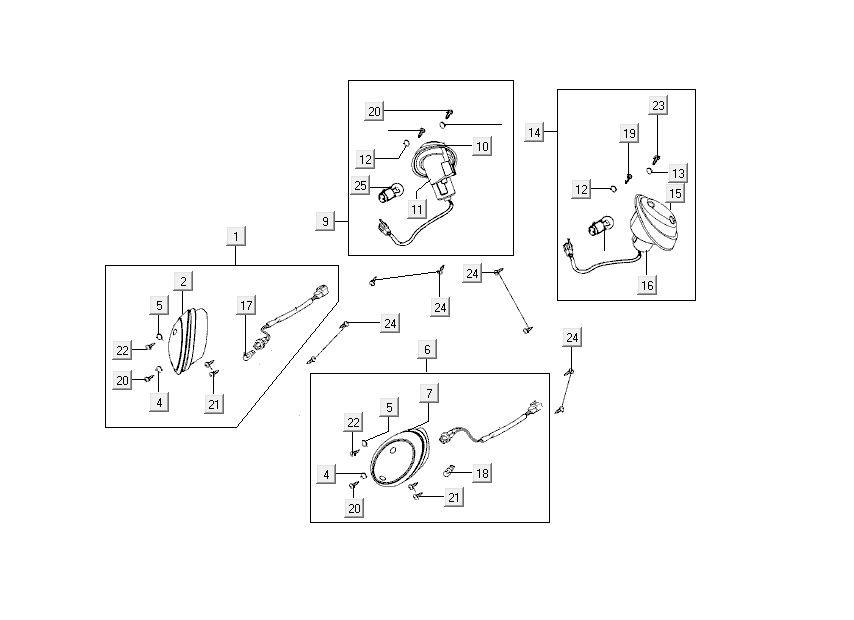 Indicatori Kymco Sento 50 4 tempi neri lucidi