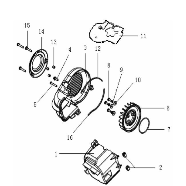 Convogliatori e ventola di raffreddamento Generic Xor Williams 50 2T AC 2009
