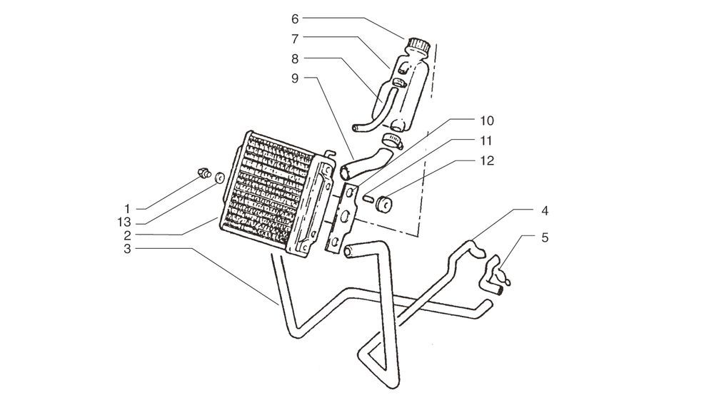 Radiatore - Raffreddamento Beta Ark-k 50 2 tempi LC rosso 2005