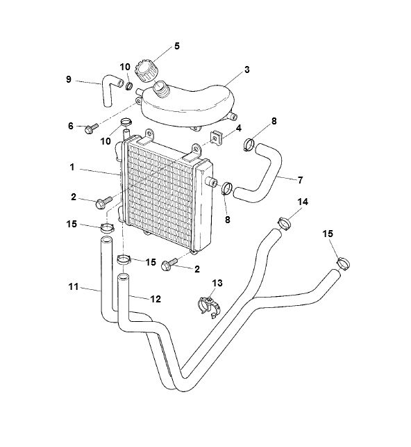 Radiatore - Raffreddamento Yamaha Aerox 50 2-stroke LC