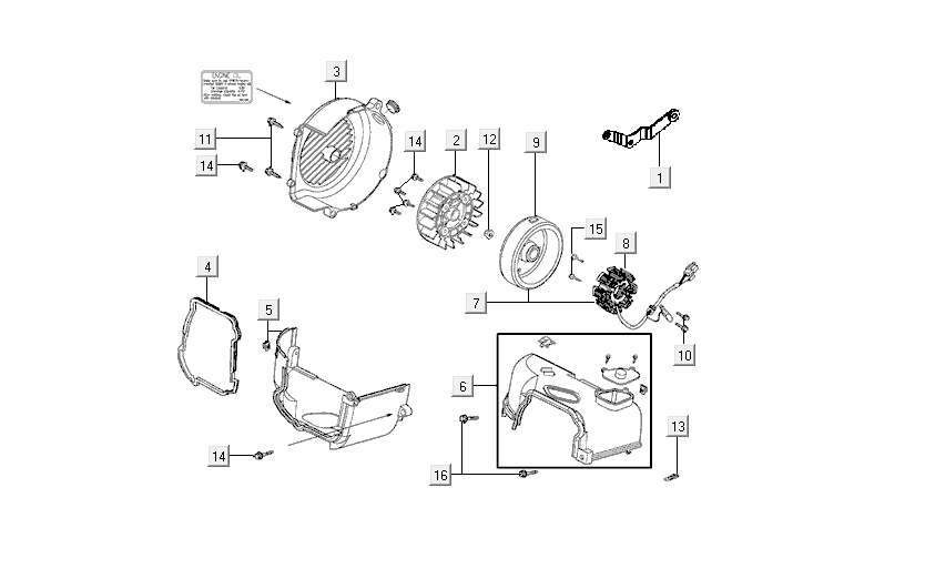 Accensione - Statore - Volano - Tappi di raffreddamento Kymco VP50i Euro 4 tecno silver