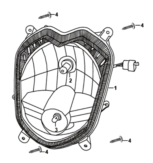 Koplamp KPL. Sym Orbit III 125I E4