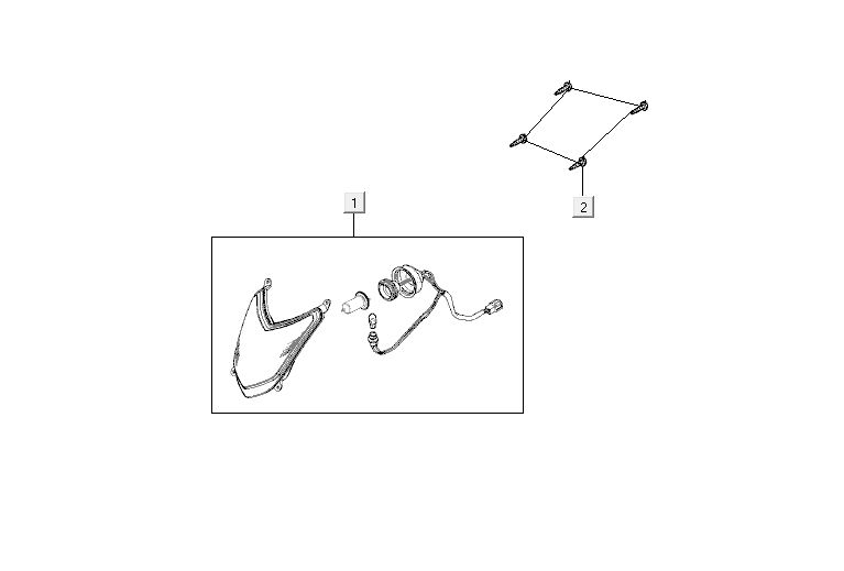 Faro anteriore Kymco Agility 12' 4 tempi nero