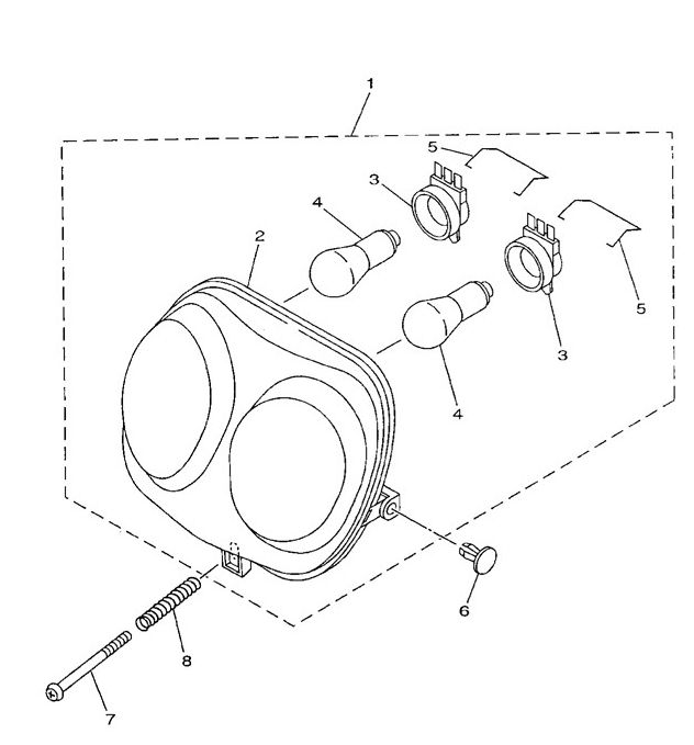 Faro anteriore Yamaha Neo's 50 2 tempi AC 2003-2008