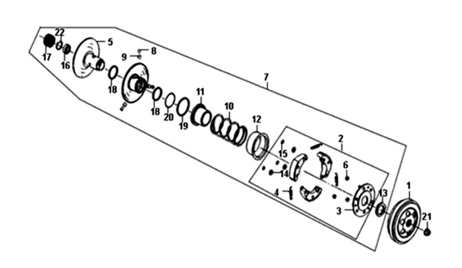 Frizione - Scatola frizione Sym Symphony ST Euro 4