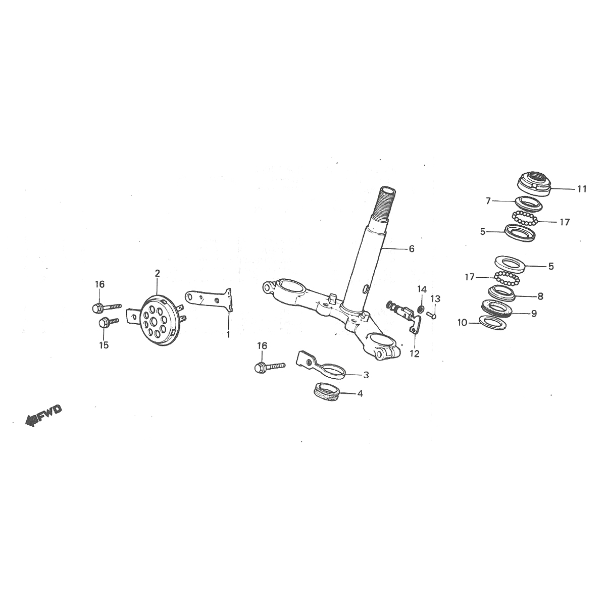 Crown Piece - Cuffia con microfono - Horn Honda MT50