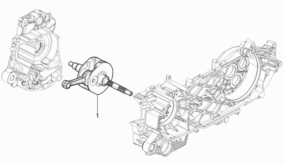 Albero motore Piaggio MP3 350 Maxi Sport ABS Euro 4 2018-2020