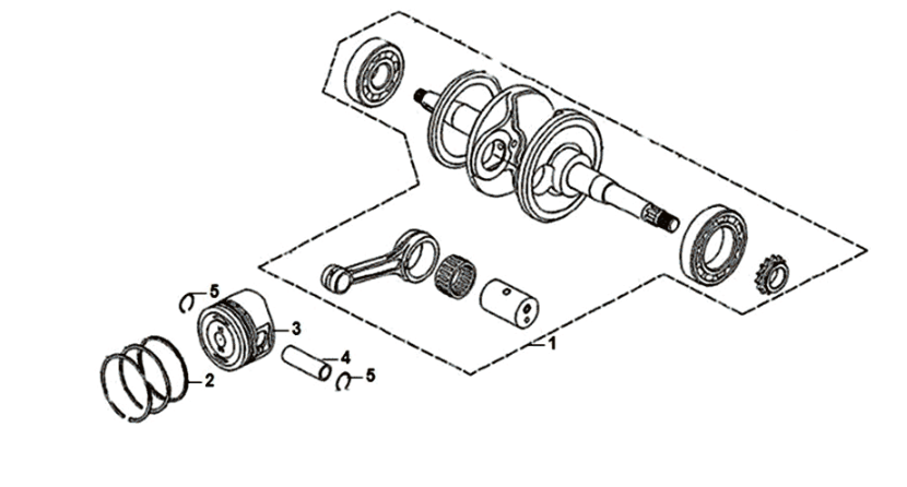Albero motore Sym Symphony ST 125i 4T Euro 4